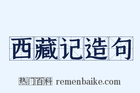 西藏记造句是什么意思的图片
